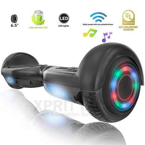 XPRIT Hoverboard w/Bluetooth Speaker (Black) | Hoverboard, Black hoverboard, Bluetooth speaker