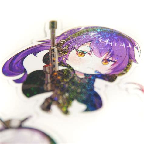 KTactical Anime Tactical Gun Girl Kawaii Waterproof Holographic Sparkl ...