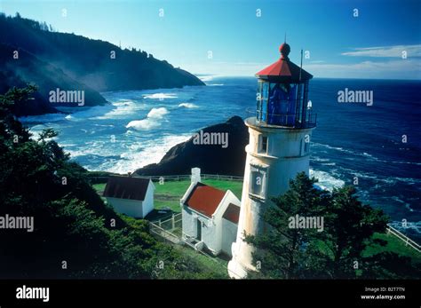 Heceta Head Lighthouse near Florence, Oregon USA Stock Photo - Alamy