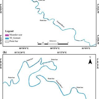 Map showing districts along which Gomati River flows | Download ...