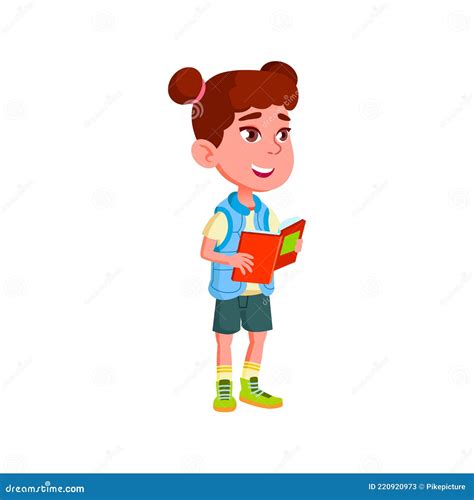 Cheerful Young Kid Reciting Poems In Class Cartoon Vector | CartoonDealer.com #220920973