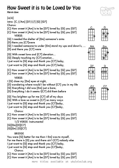 Ukulele chords - How Sweet It Is (To Be Loved by You) by Holland Dozier ...