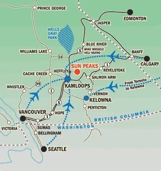 Maps of Sun Peaks ski resort in Canada | SNO