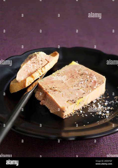 Duck foie gras terrine Stock Photo - Alamy