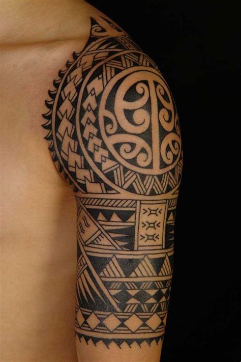 96 Wonderful Hawaiian Tattoo Designs | Tribal shoulder tattoos, Mens ...