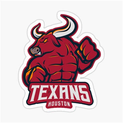 "Houston Texans - The Fighting Bull" Sticker for Sale by 3BDigitalHouse ...