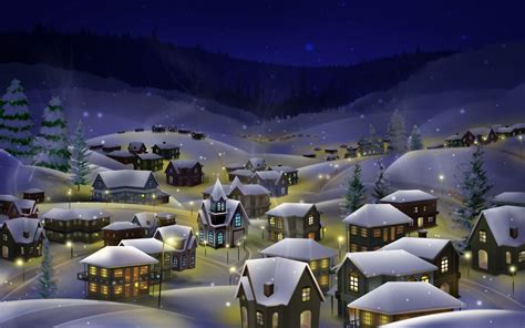 Free download Peaceful Christmas Village Wallpapers Pictures Pics Photos [1440x900] for your ...