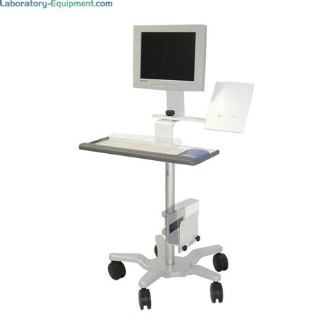 Cart; Medical, Adjustable Height Computer, 26" W x 17" D x 45" H, fits ...