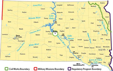 South Dakota Districts Map