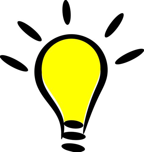 Cartoon Icon Light Bulb · Free vector graphic on Pixabay