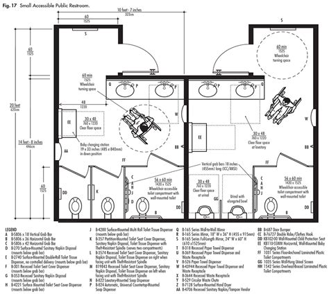 Ada Compliant Commercial Bathroom Layout Dimensions - Artcomcrea