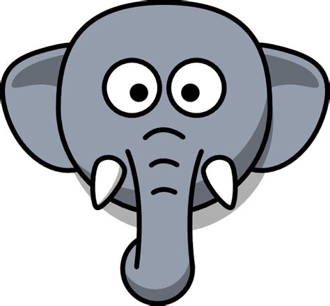 Free Elephant Head Outline, Download Free Elephant Head Outline png ...