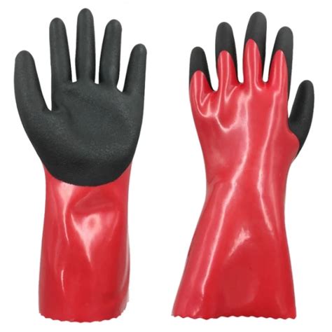 Soft Anti-Chemical PVC-Coated Gloves(PVC108) - Everpro Gloves