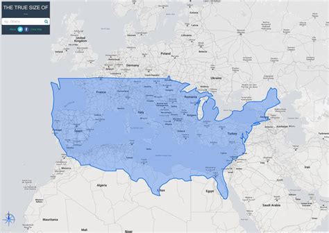 USA compared to Europe at same latitudes. More... - Maps on the Web