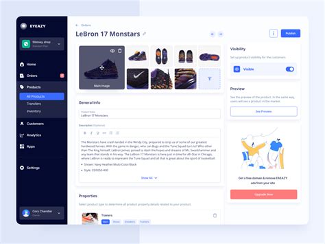 Marketplace product page by Liev Liakh for UGEM on Dribbble