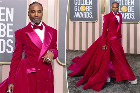 Billy Porter resurrects tuxedo gown at the Golden Globes 2023