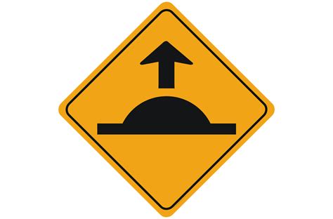 Speed hump ahead sign - Traffic Signs Online - Reflective signs