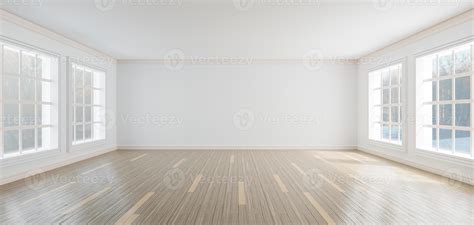 White empty room, Big room, Living room - 3D Rendering 5434532 Stock ...