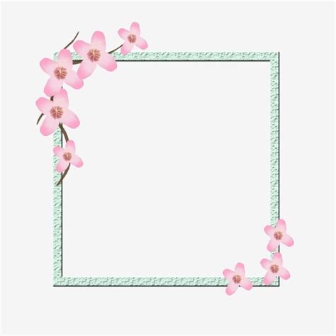 Cherry Blossoms Border PNG Picture, Cherry Blossom Border Png Material, Cherry Blossom Clipart ...