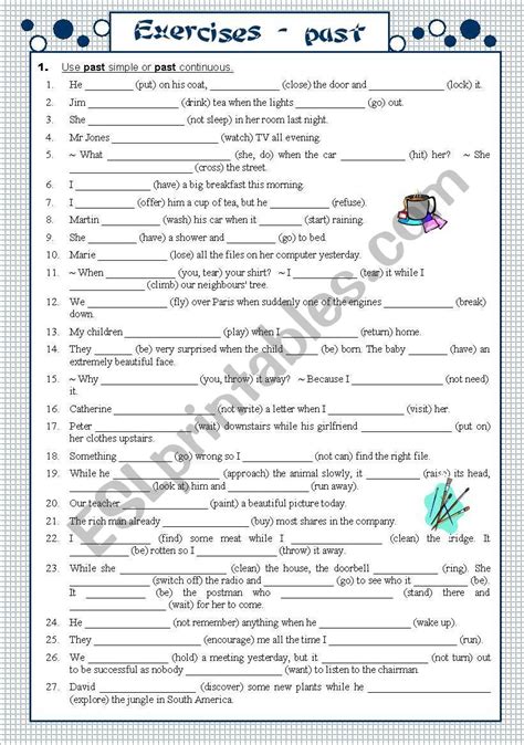 All Past Tenses Exercises