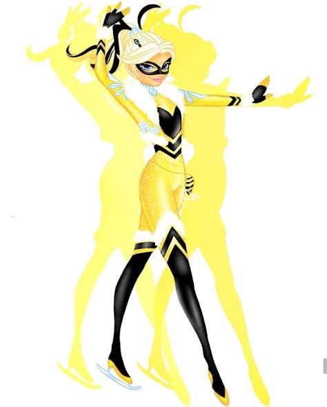 Queen Bee in her new winter themed super suit from Miraculous Ladybug and Cat Noir