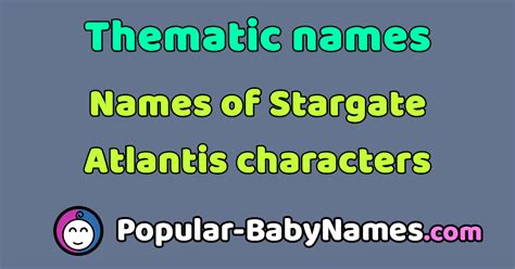 Names of Stargate Atlantis characters