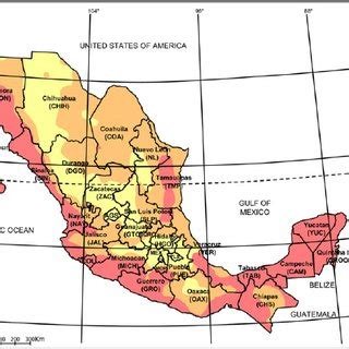 The climatic zones in Mexico. Mexico has a wide range of climate zones... | Download Scientific ...