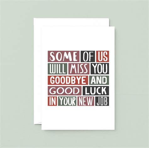 Large Funny New Job Card Funny Goodbye Card Coworker - Etsy