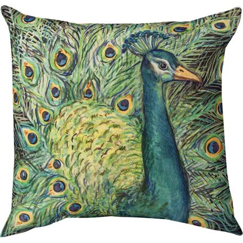 Peacock Throw Pillow | Indoor | Manual Woodworkers | SLLPFL