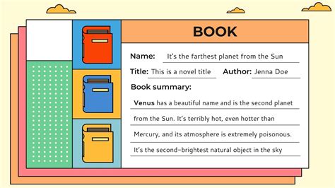 Colorful Book Report | Google Slides and PowerPoint theme