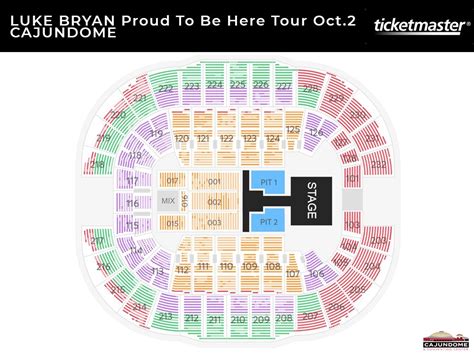 Seating Charts | CAJUNDOME