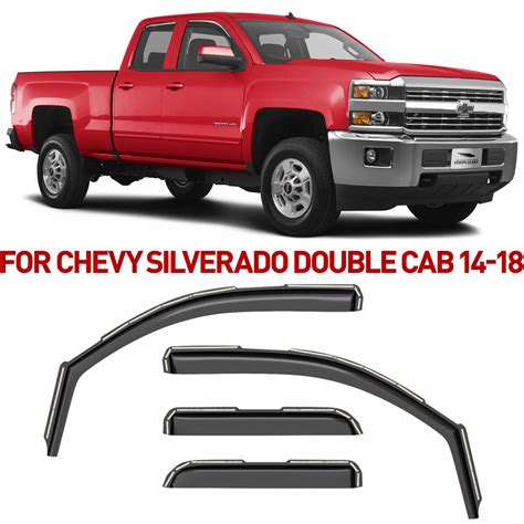 Voron Glass in-Channel Extra Durable Rain Guards for Trucks Chevrolet (Chevy) Silverado/GMC ...