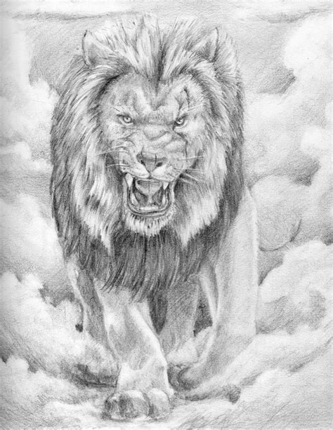 Graphite Lion by NateTheKnife on deviantART