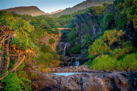 Sunrise at Oheo Gulch, Haleakala National Park Maui, Hawaii ...