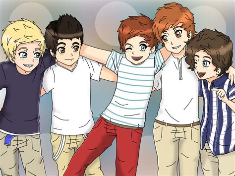 One Direction Cartoon Wallpapers - WallpaperSafari