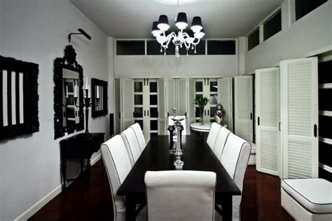 Black And White Dining Room Decorating Ideas