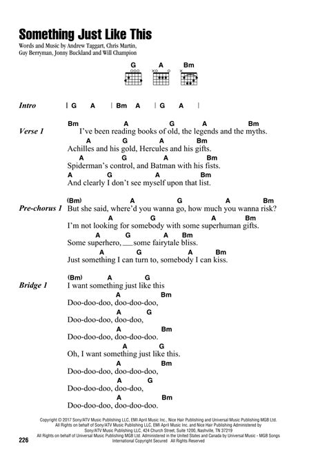 The Chainsmokers & Coldplay "Something Just Like This" Sheet Music Notes | Download Printable ...