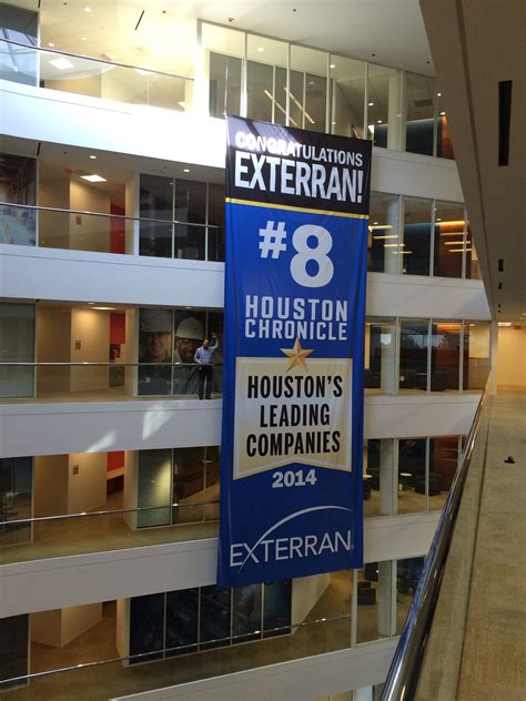 Giant Banners in Houston, TX for Exterran Holdings, Ranked Number 8 in Houston