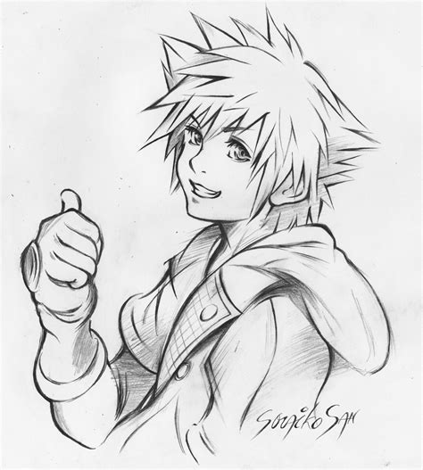 Sora Replica (Original art from Tetsuya Nomura) by Soraiko-San on DeviantArt