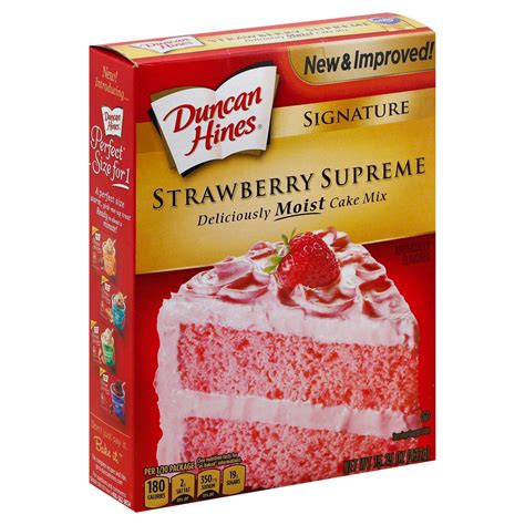 Duncan Hines - Strawberry Supreme Cake Mix - Shop JetFast™