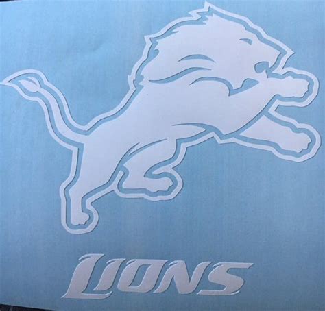 Detroit Lions Vinyl Decal car laptop truck Michigan Free Shipping ...