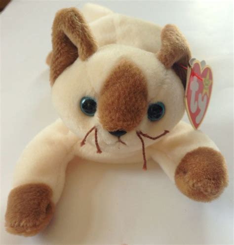 Ty Beanie Babies Original Snip Siamese Cat Plush Kitty Tan Brown - SOLD OUT #Ty Cat Beanie Baby ...