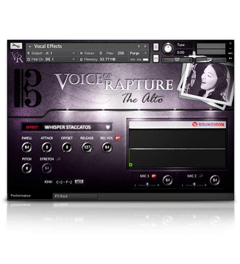 Voice Of Rapture: The Alto solo female opera vocal library for Kontakt ...