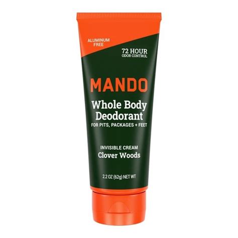 Mando Whole Body Deodorant - Men's Aluminum-free Invisible Cream ...