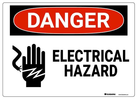 Danger Sign - Electrical Hazard | Kasama.us