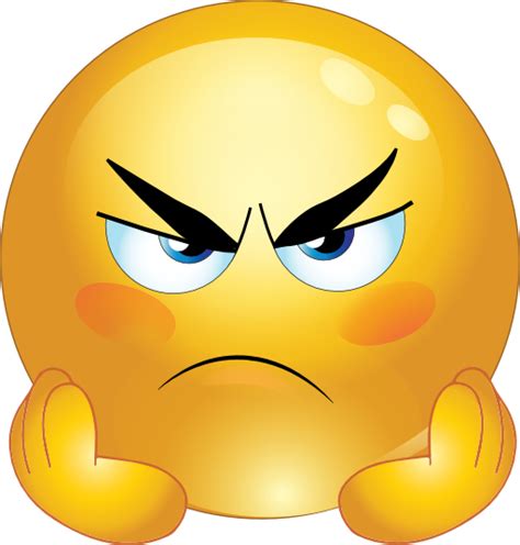 annoyed face Angry smiley face emoticons clipart autism png – Clipartix