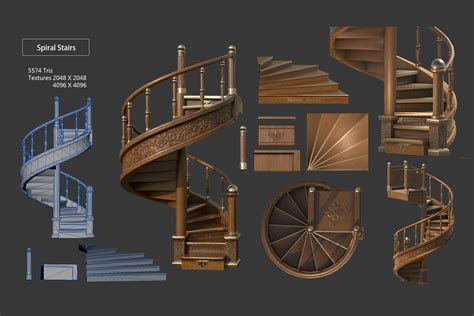 Retro Spiral Staircase | 3D Environments | Unity Asset Store