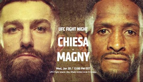 Preview - UFC Fight Night: Chiesa vs. Magny on ESPN - LaughingPlace.com