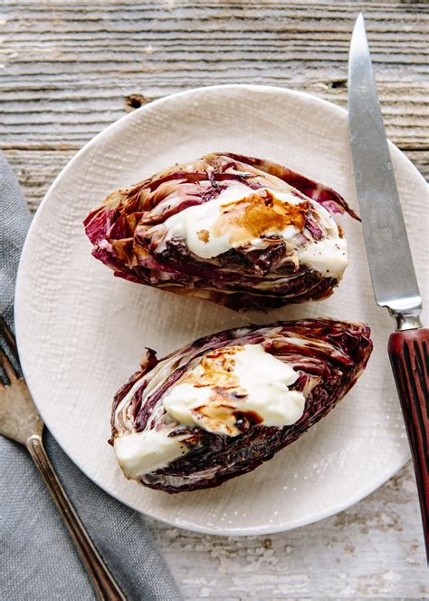 Recipe: Grilled Radicchio with Creamy Cheese | Kitchn