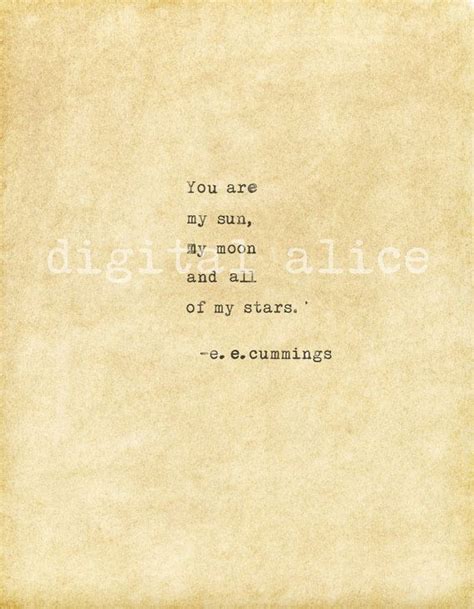 VINTAGE TYPEWRITER PRINT E.e.cummings Love Quote instant Download ...